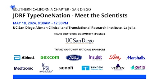 Imagem principal do evento JDRF TypeOneNation Summit - Meet the Scientists - San Diego