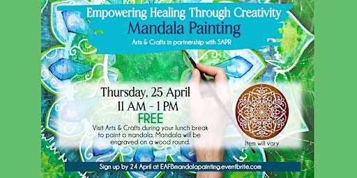 Imagen principal de EAFB Empowering Creativity for Healing Mandala Painting