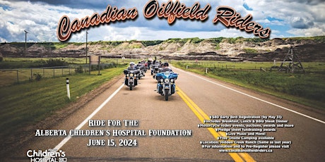 CANADIAN OILFIELD RIDERS ASSOCIATION 33rd Charity Ride
