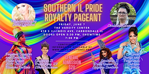 Primaire afbeelding van Southern IL Pride Royalty Pageant