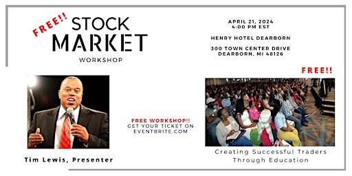 Imagen principal de Detroit FREE Stock Market Workshop