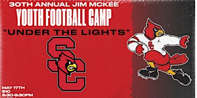 Primaire afbeelding van 30th Annual Jim McKee Youth Football Camp “Under the Lights”