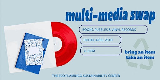 Imagem principal do evento Multi-Media Swap (Books, Puzzles, & Vinyl Records)