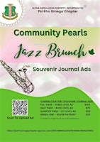 Primaire afbeelding van 2024 Community Pearls Jazz Brunch Souvenir Ad Journal