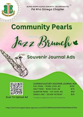 2024 Community Pearls Jazz Brunch Souvenir Ad Journal