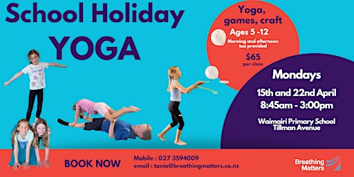 Primaire afbeelding van School Holiday Childrens Yoga Mondays