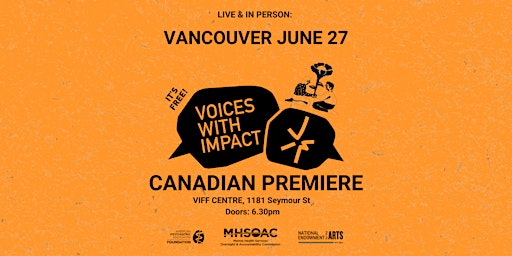 Image principale de Voices With Impact 2024: Mental Health Film Premiere (Canada)