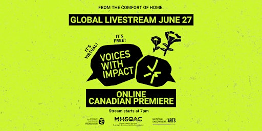 LIVE STREAM:  Virtual Film Premiere (CANADA)