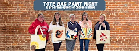 Imagem principal do evento Create your own Tote Bag@Bare Bones Ellicott City w/Maryland Craft Parties