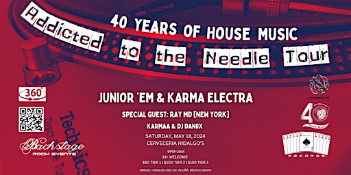 Imagen principal de Addicted to the Needle Tour | Acuña 360°