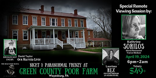 Paranormal Storm at The Greene County Poor Farm primary image