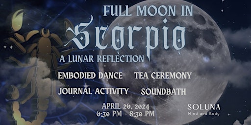 Imagem principal de Full Moon in Scorpio: A Lunar Reflection