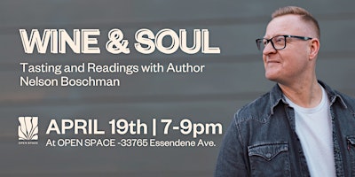 WINE & SOUL: Tasting and Readings by Author Nelson Boschman primary image