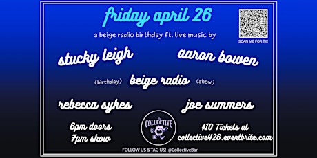 A Beige Radio Birthday with live music at The Collective in Pacific Beach