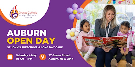 Imagem principal do evento Auburn Open Day at St John's Preschool & Long Day Care
