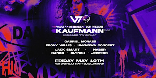 Imagem principal do evento VAULT7 x Astralien Tech Presents: KAUFMANN (DE)