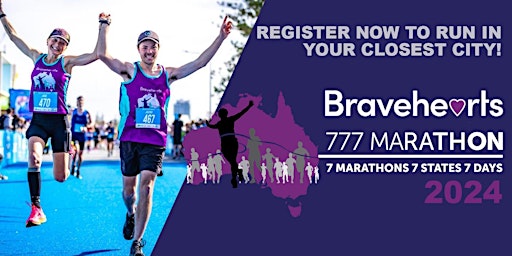 Imagem principal do evento Perth Bravehearts 777 Marathon 2024
