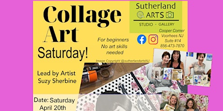 Let's Collage with Suzy!  Beginner Collage Art Saturday for Adults