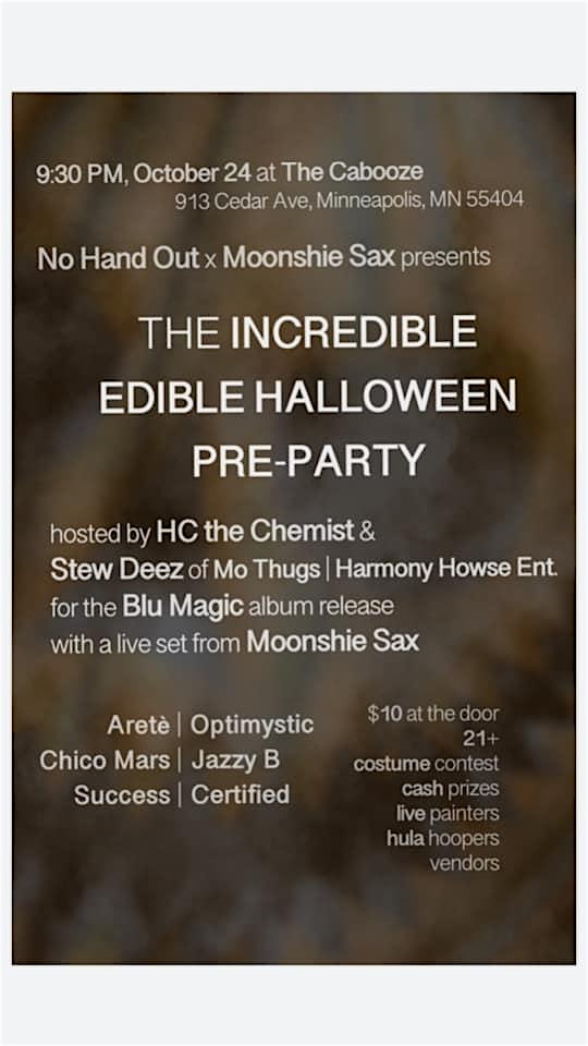 Incredible Edible Halloween Party Tickets The Cabooze