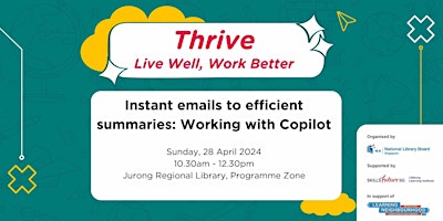 Imagem principal do evento Instant emails to efficient summaries: Working with Copilot