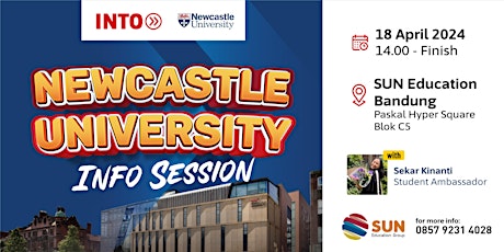 Imagen principal de Newcastle University Info Session with SUN Education Bandung