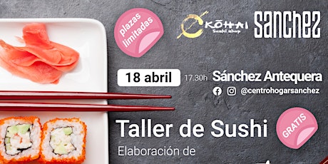 Taller de Sushi en Sánchez Antequera