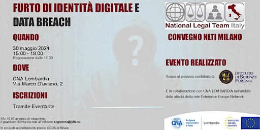 Imagem principal do evento Furto di identità digitale e data breach
