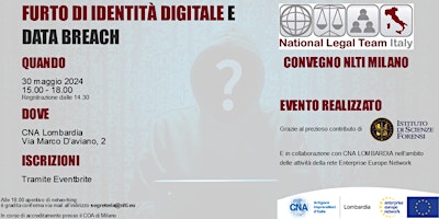 Imagem principal do evento Furto di identità digitale e data breach