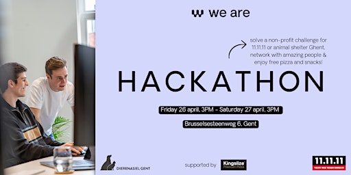 Imagem principal do evento we are's hackathon