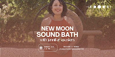 Imagem principal de New Moon Soundbath with Jennifer Escalera