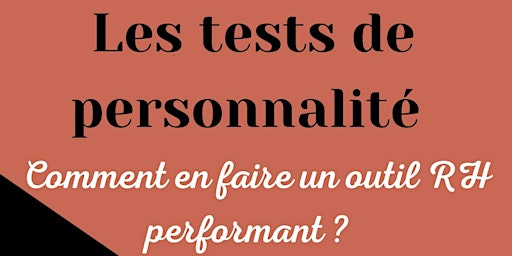 Primaire afbeelding van We are RH - Les tests de personnalité : un outil RH performant #24