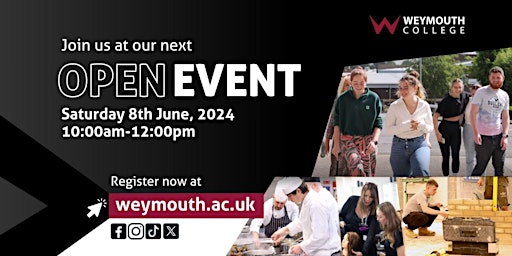 Weymouth College Open Event  primärbild