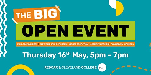 Primaire afbeelding van Redcar and Cleveland College - The Big Open Event