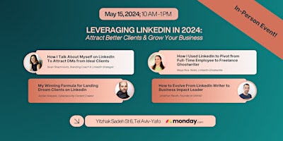 Imagem principal do evento Leveraging LinkedIn in 2024: Attract Better Clients & Grow Your Business