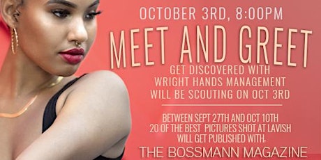Oct 3rd Meet and Greet- with Wright Hand Management Model Agency primary image