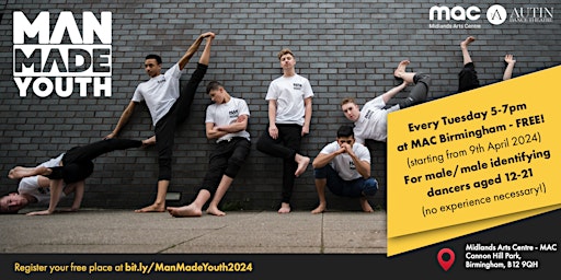 Primaire afbeelding van MAN MADE YOUTH DANCE COMPANY IS BACK!