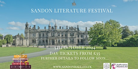 Sandon Literature Festival - All Day Admission Saturday