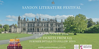 Imagem principal do evento Sandon Literature Festival - All Day Admission Saturday