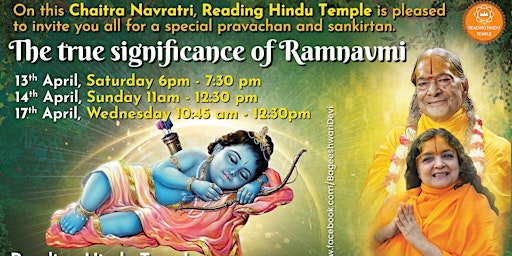 Imagem principal de The True Significance of Ramnavmi- Special Lecture and Kirtan