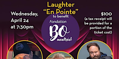 Laughter "En Pointe" to benefit Fondation BO primary image