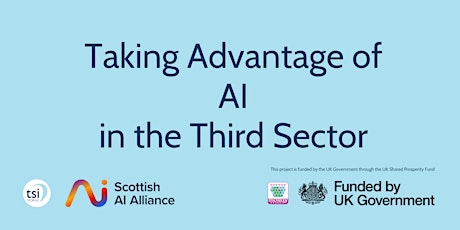 Taking Advantage of AI in the Third-Sector