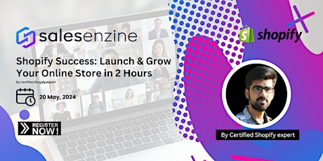 Imagem principal do evento Shopify Success: Launch & Grow Your Online Store in 2 Hours