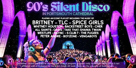 90s Silent Disco in Portsmouth Cathedral