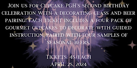Strange Roots Millvale hosts Cupcake PGH 2nd Birthday Party Cupcake Decorating Workshop
