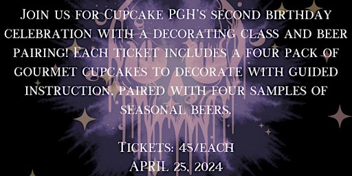 Primaire afbeelding van Strange Roots Millvale hosts Cupcake PGH 2nd Birthday Party Cupcake Decorating Workshop
