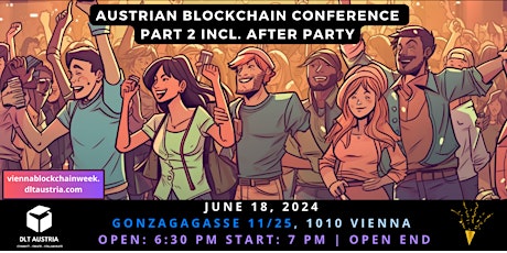 Imagem principal de Austrian Blockchain Conference  part 2 incl. after party