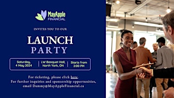 Primaire afbeelding van MayApple Financial Launch Party