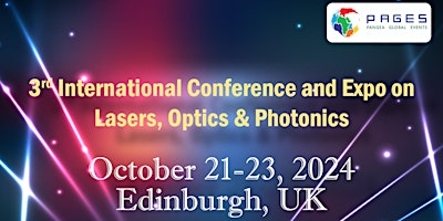Imagen principal de 3rd International Conference and Expo on Lasers, Optics & Photonics