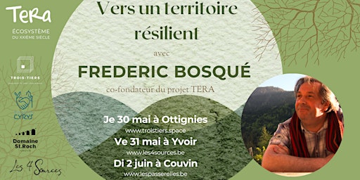 Imagem principal de Conférence Frédéric Bosqué: Vers un territoire résilient