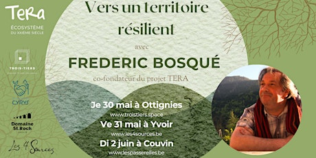 Primaire afbeelding van Conférence Frédéric Bosqué: Vers un territoire résilient